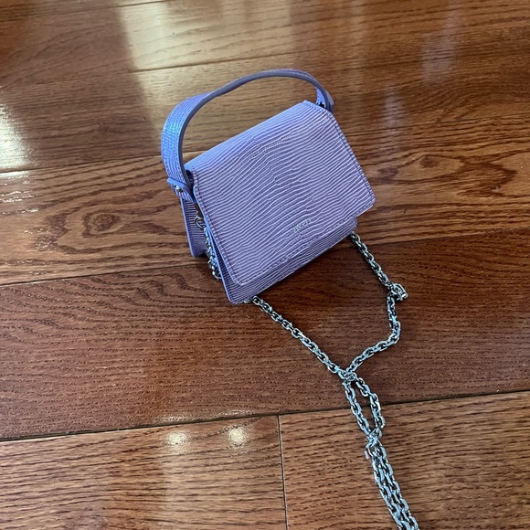 JW PEI Fae mini top handle bag- light purple with shoulder strap - Picture 3 of 4